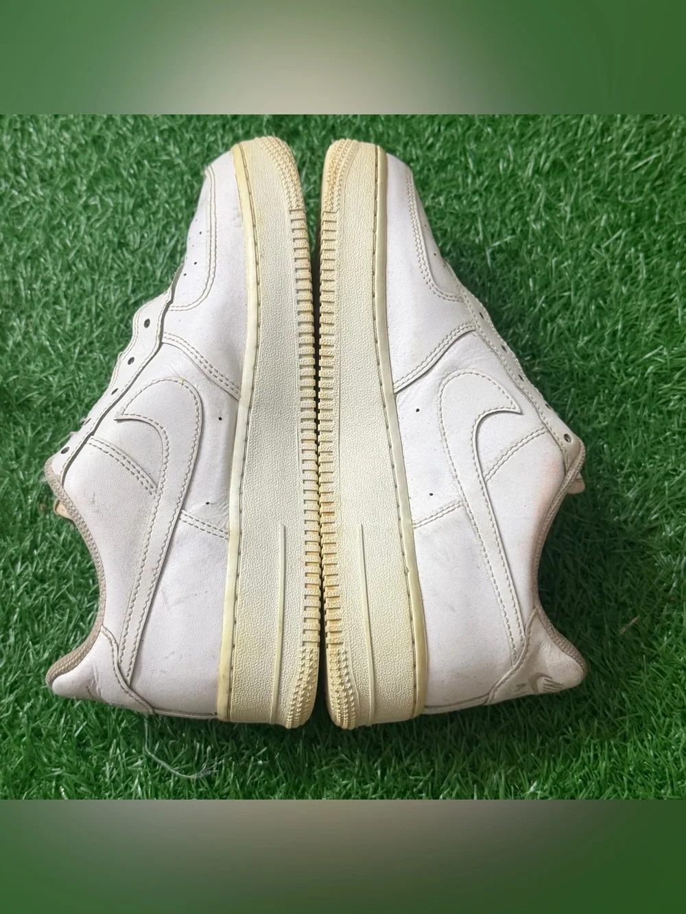 Nike Kids White/Cream Air‎ Force 1 Low Sneakers Size 6Y
